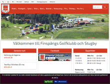 Tablet Screenshot of finspangsgk.se